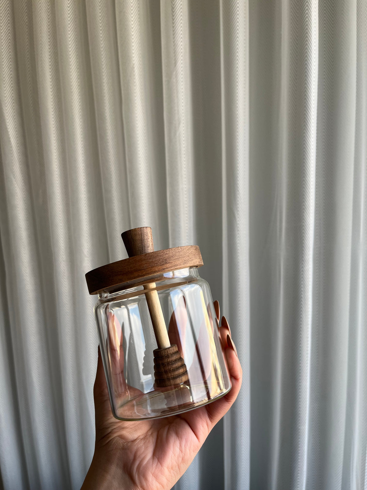 Glass Honey Jar