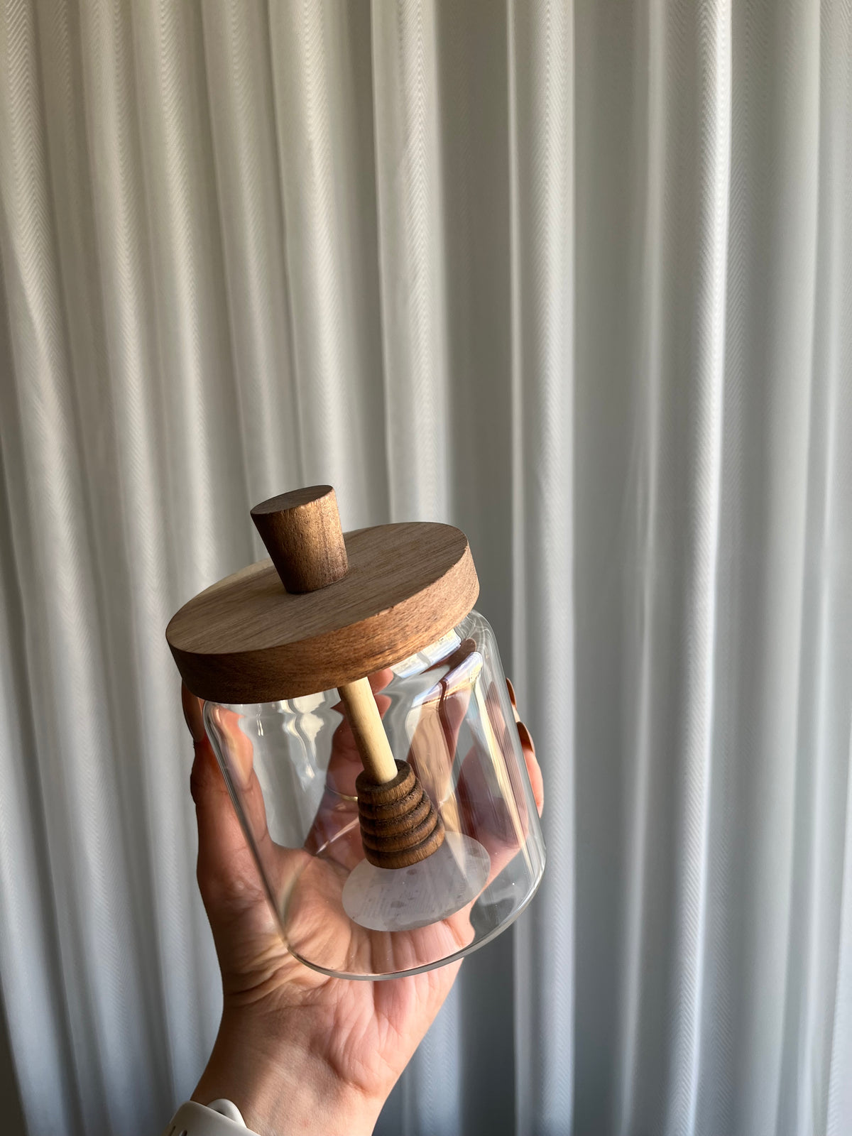 Glass Honey Jar